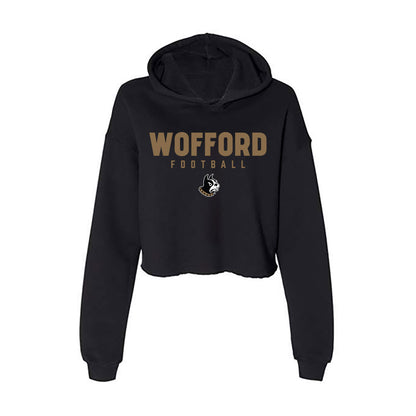 Wofford - NCAA Football : Cole Walker - Women's Crop Fleece Hoodie-0