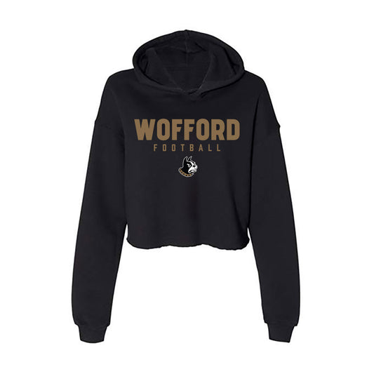 Wofford - NCAA Football : Cole Walker - Women's Crop Fleece Hoodie-0