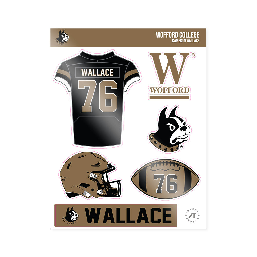 Wofford - NCAA Football : Kameron Wallace - Sticker Sheet-0