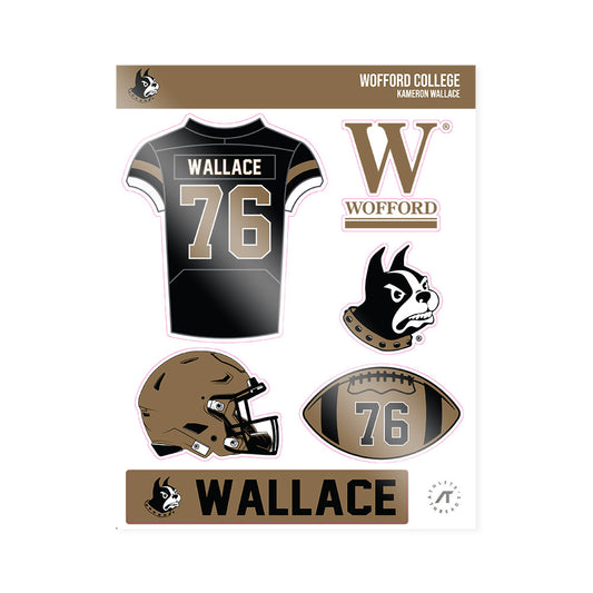 Wofford - NCAA Football : Kameron Wallace - Sticker Sheet-0