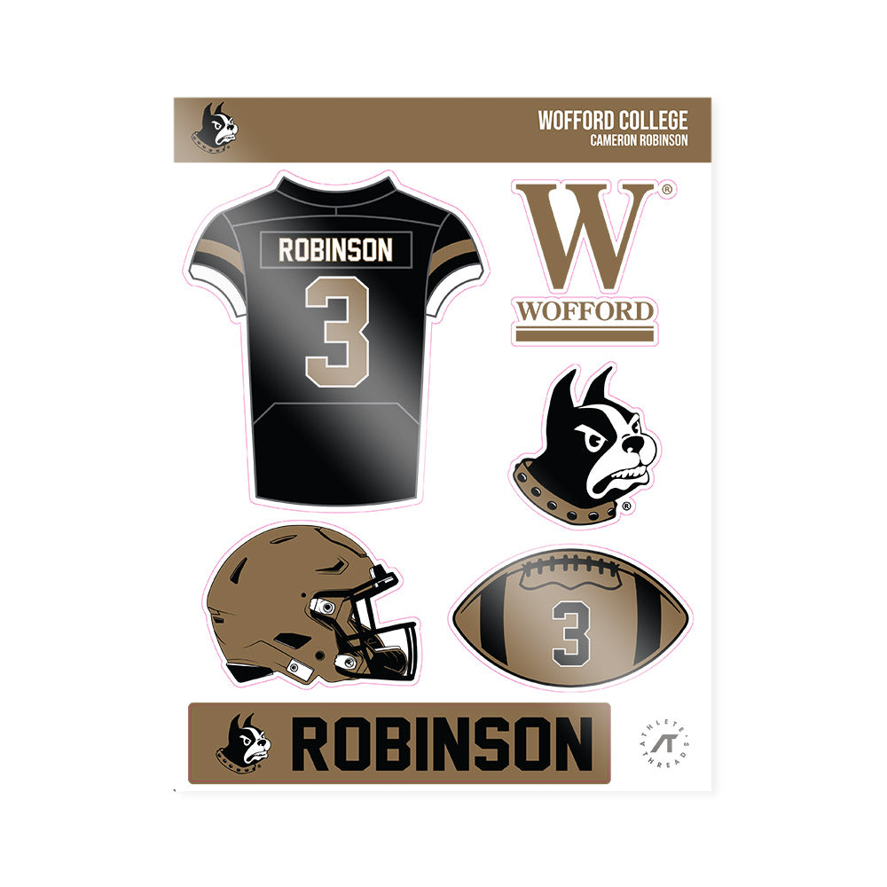 Wofford - NCAA Football : Cameron Robinson - Sticker Sheet-0