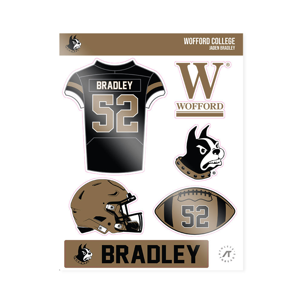 Wofford - NCAA Football : Jaden Bradley - Sticker Sheet-0