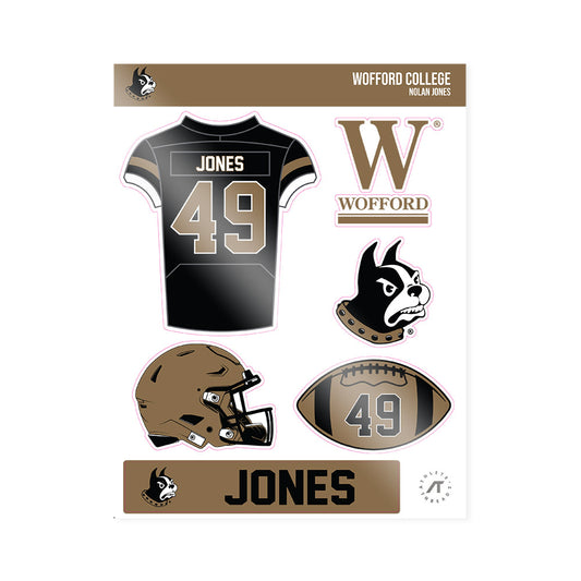 Wofford - NCAA Football : Nolan Jones - Sticker Sheet-0