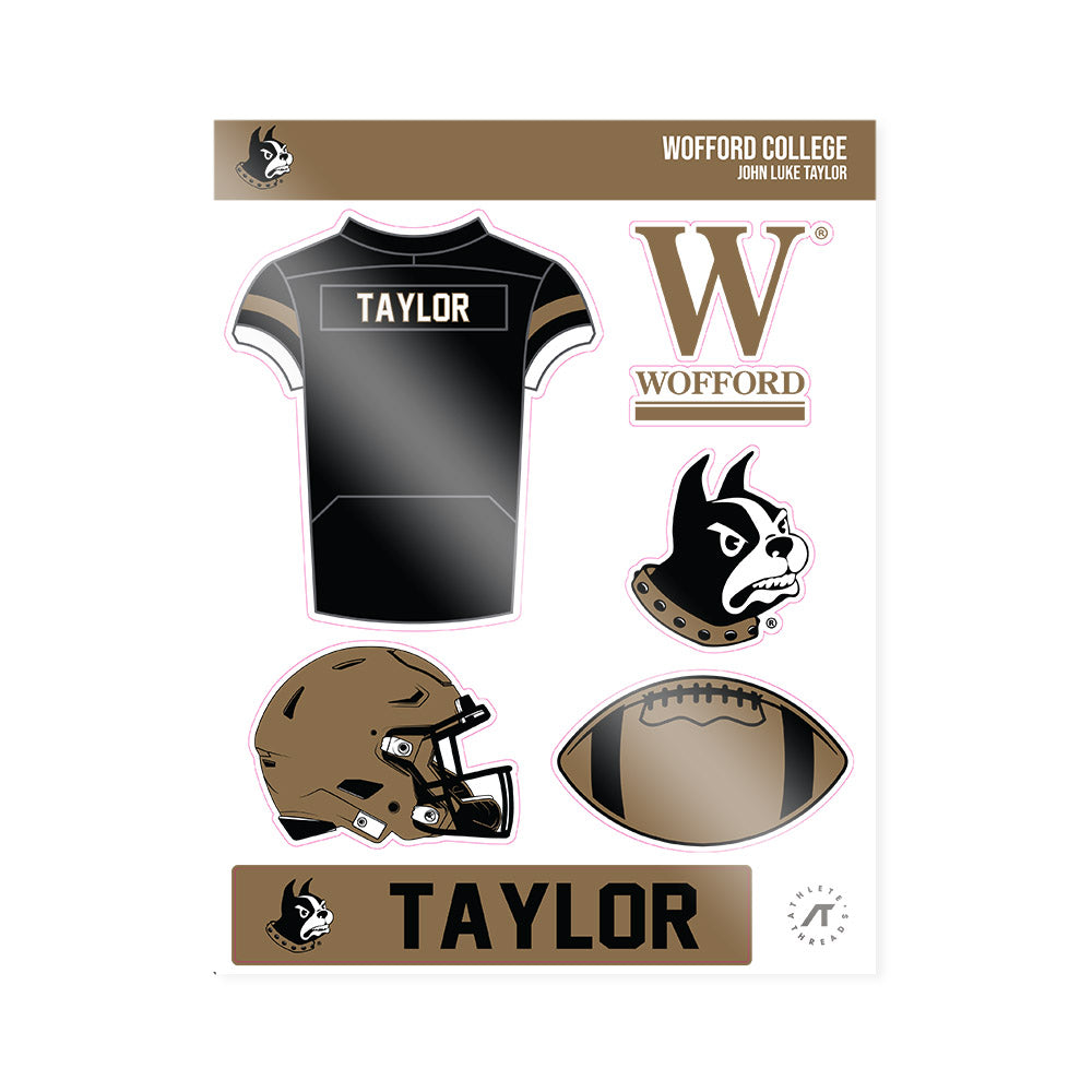  - NCAA Football : John Luke Taylor - Sticker Sheet-0