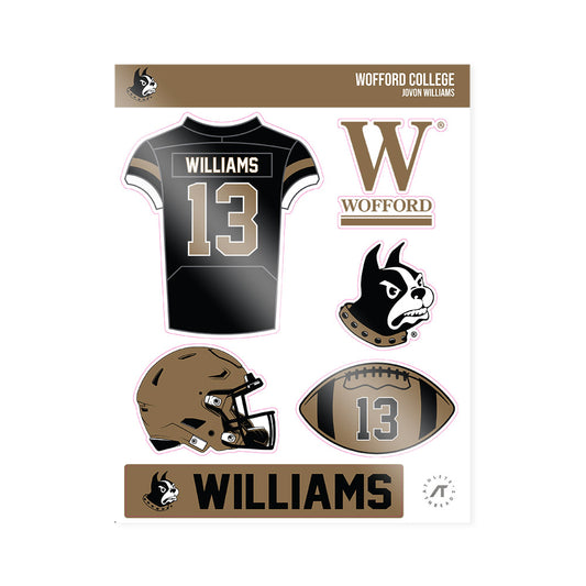 Wofford - NCAA Football : Jovon Williams - Sticker Sheet-0