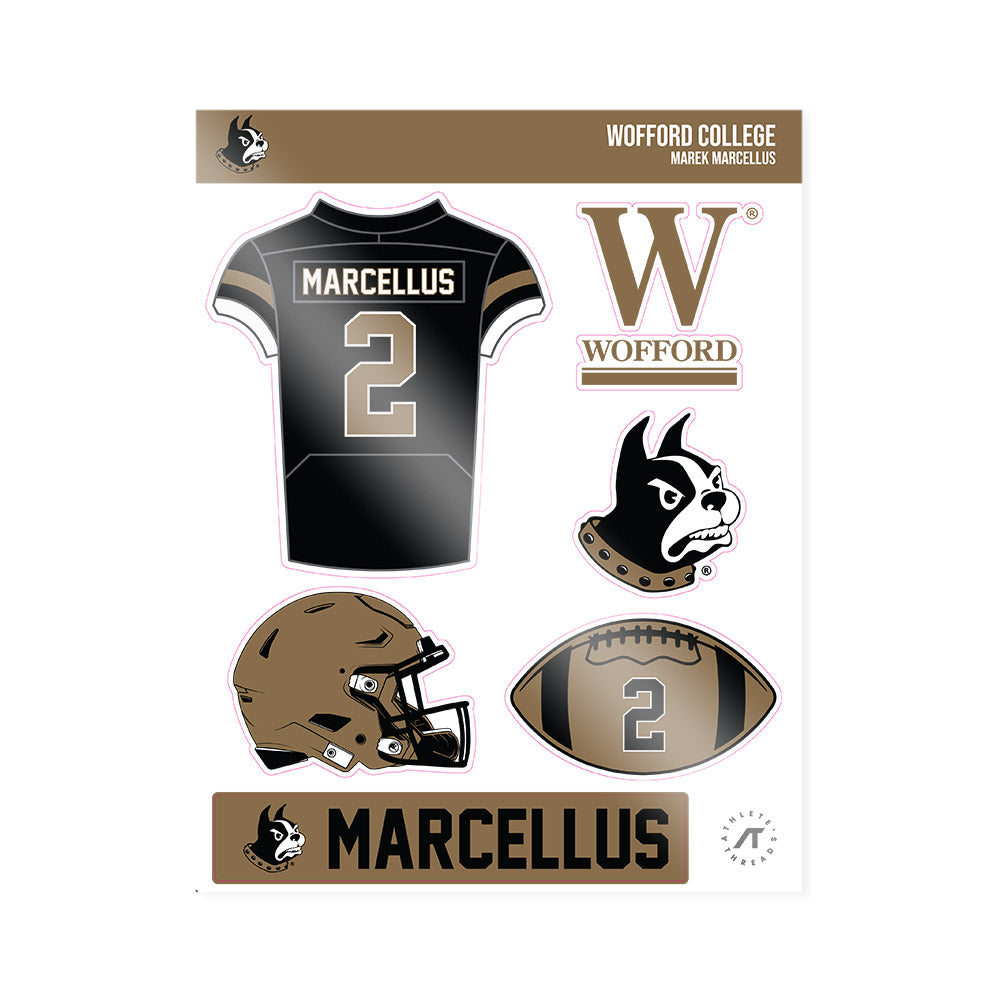 Wofford - NCAA Football : Marek Marcellus - Sticker Sheet-0