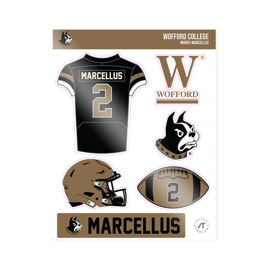 Wofford - NCAA Football : Marek Marcellus - Sticker Sheet-0