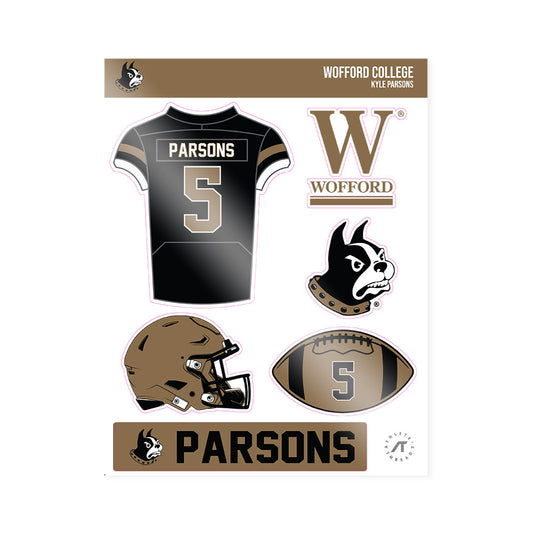 Wofford - NCAA Football : Kyle Parsons - Sticker Sheet-0
