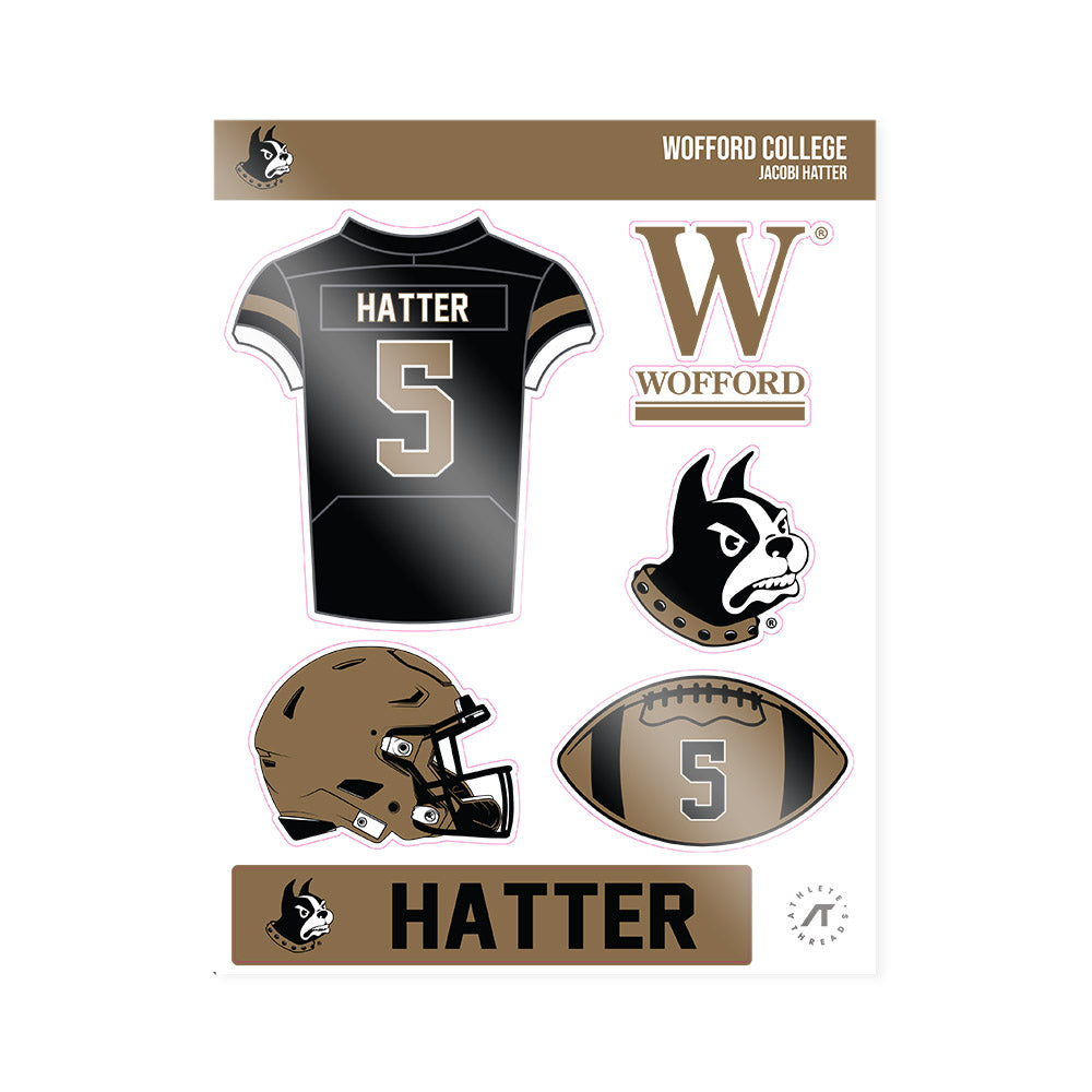 Wofford - NCAA Football : Jacobi Hatter - Sticker Sheet-0