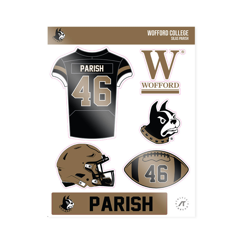 Wofford - NCAA Football : Silas Parish - Sticker Sheet-0