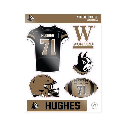 Wofford - NCAA Football : Quincy Hughes - Sticker Sheet-0