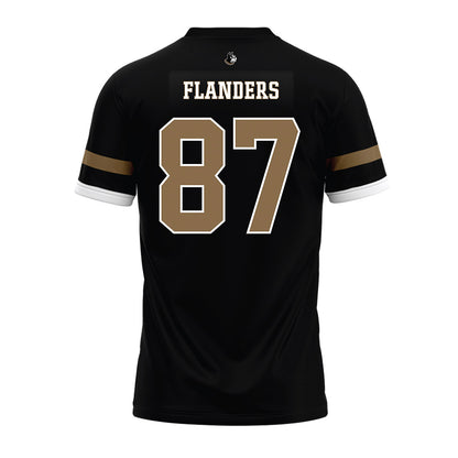 Wofford - NCAA Football : Matthew Flanders - Black Premium Football Jersey-1