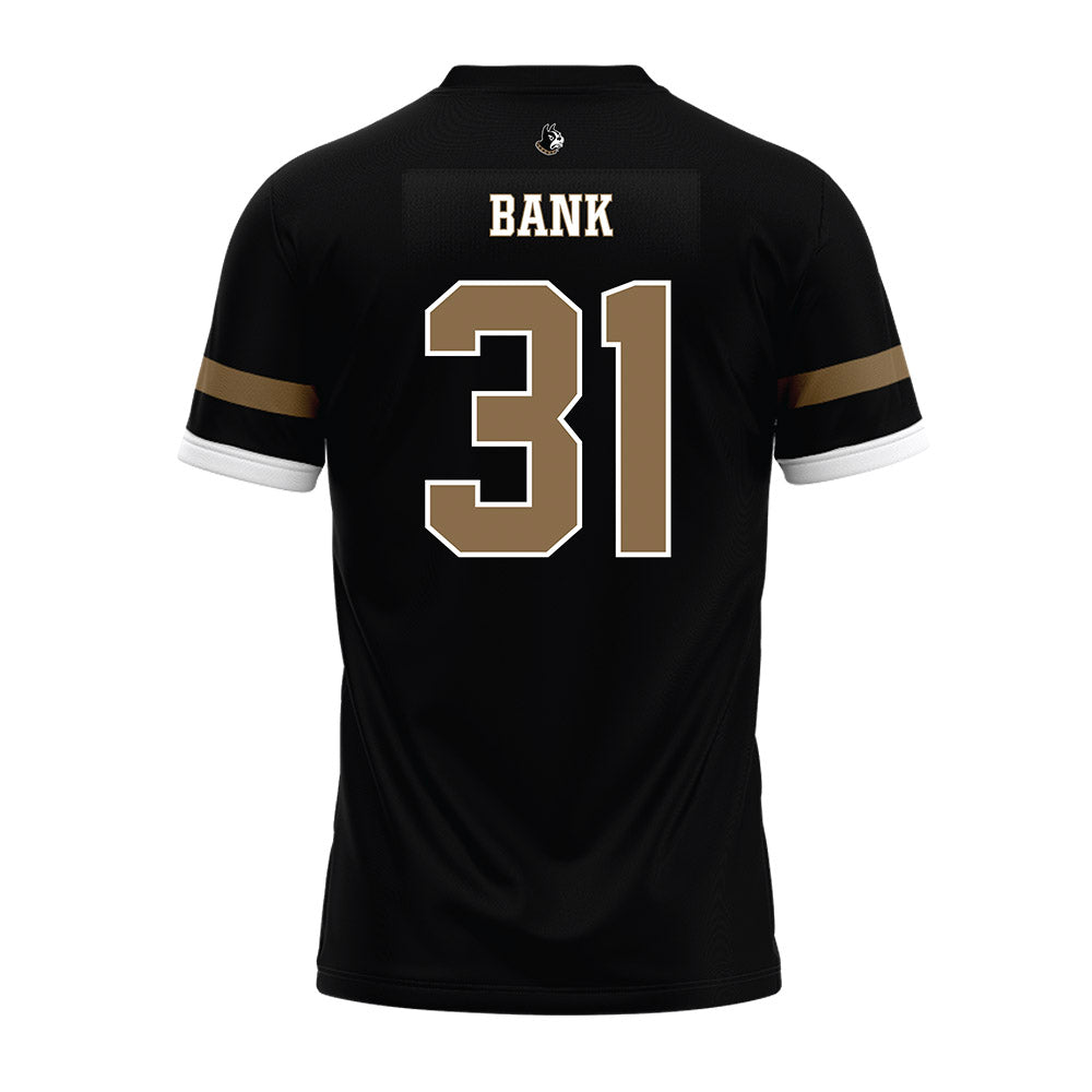 Wofford - NCAA Football : Palmer Bank - Black Premium Football Jersey-1