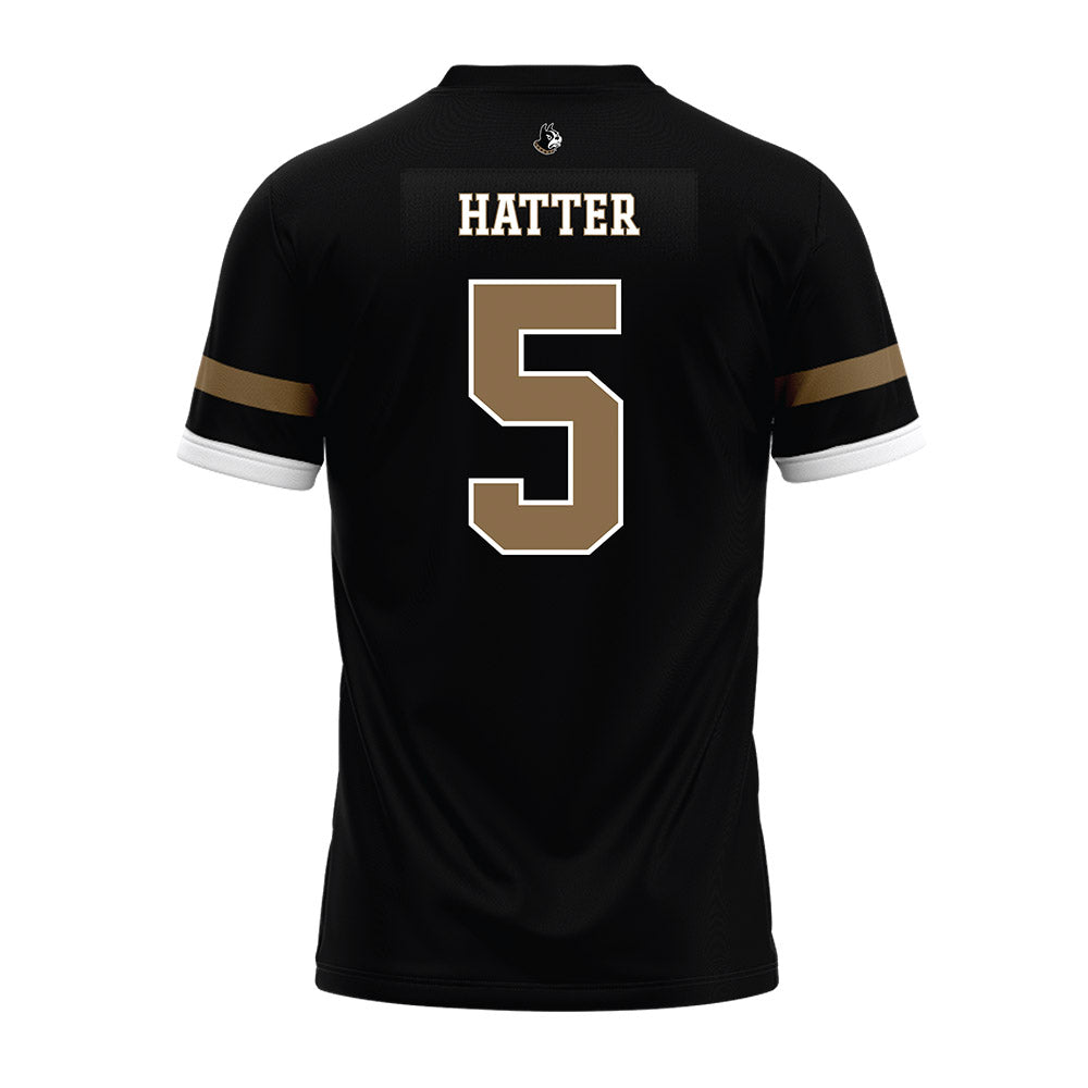 Wofford - NCAA Football : Jacobi Hatter - Black Premium Football Jersey-1