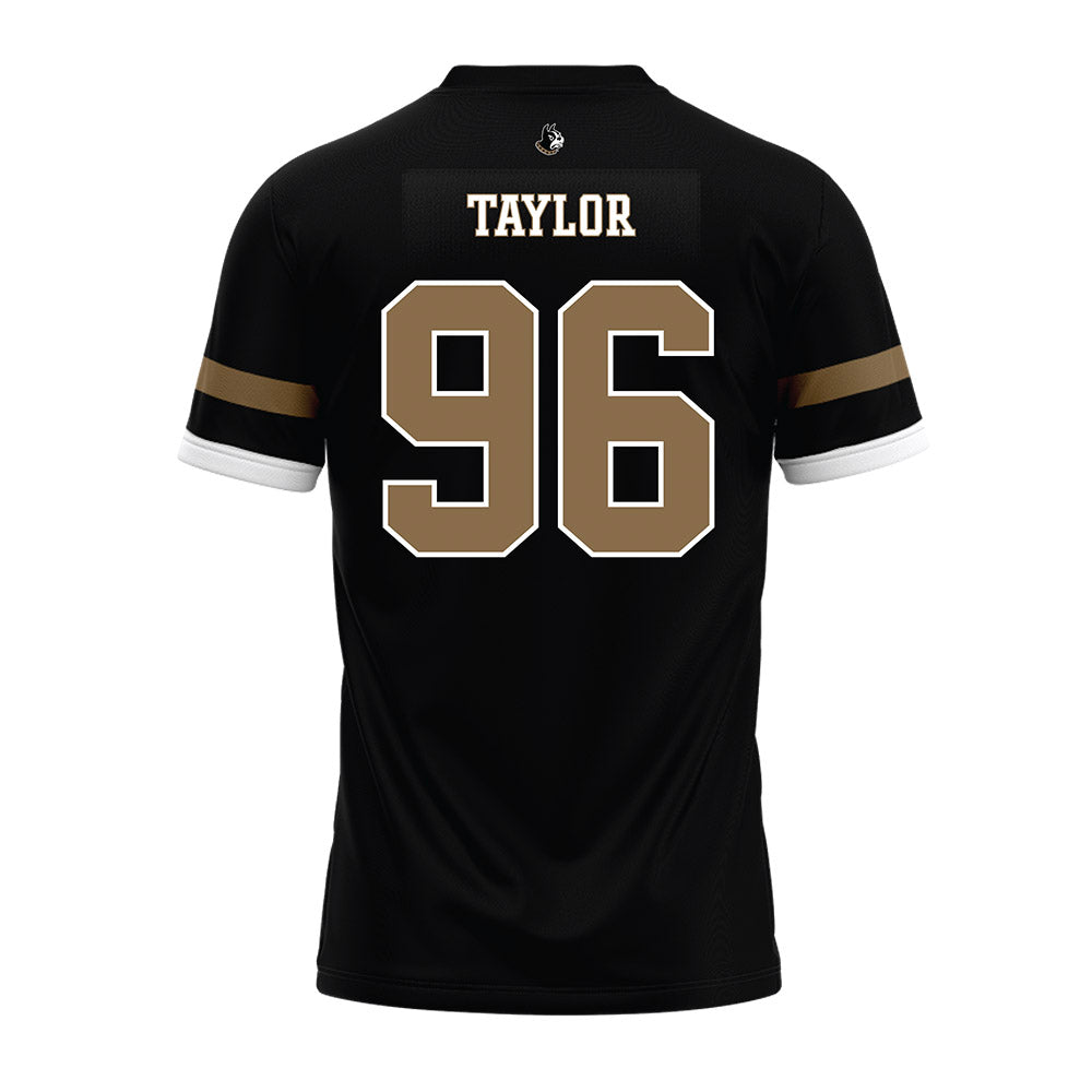 Wofford - NCAA Football : Zeb Taylor - Black Premium Football Jersey-1