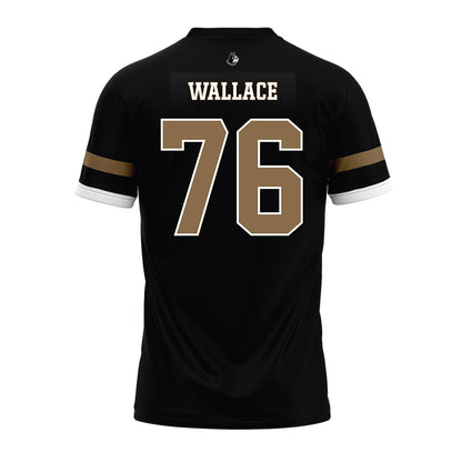 Wofford - NCAA Football : Kameron Wallace - Black Premium Football Jersey-1