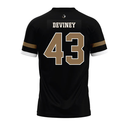Wofford - NCAA Football : Conner Deviney - Black Premium Football Jersey-1