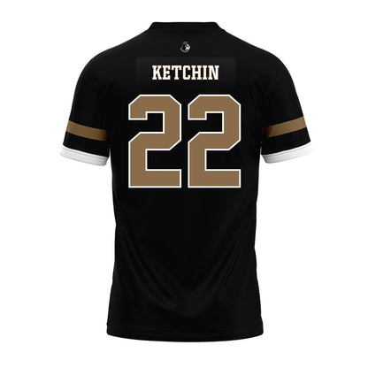 Wofford - NCAA Football : Perrin Ketchin - Black Premium Football Jersey-1