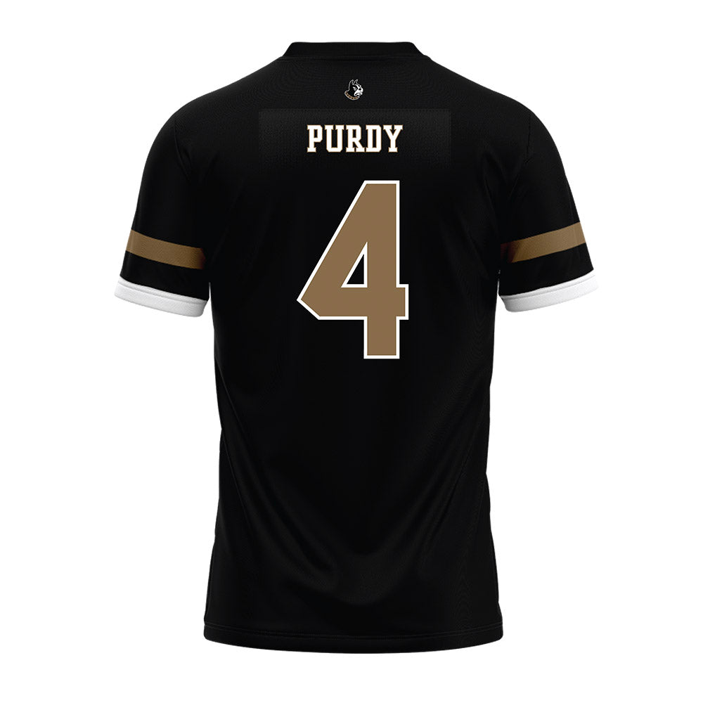 Wofford - NCAA Football : Jack Purdy - Black Premium Football Jersey-1
