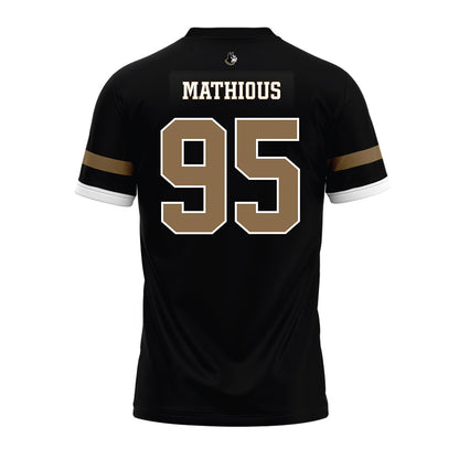 Wofford - NCAA Football : Nicholas Mathious - Black Premium Football Jersey-1