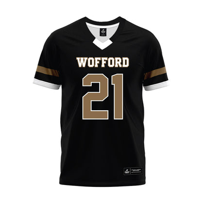 Wofford - NCAA Football : Wyatt Thompson - Black Premium Football Jersey-0