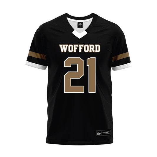 Wofford - NCAA Football : Wyatt Thompson - Black Premium Football Jersey-0