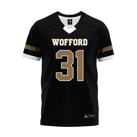 Wofford - NCAA Football : Hudson Wamack - Black Premium Football Jersey-0