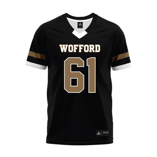 Wofford - NCAA Football : Nate Cole - Black Premium Football Jersey-0
