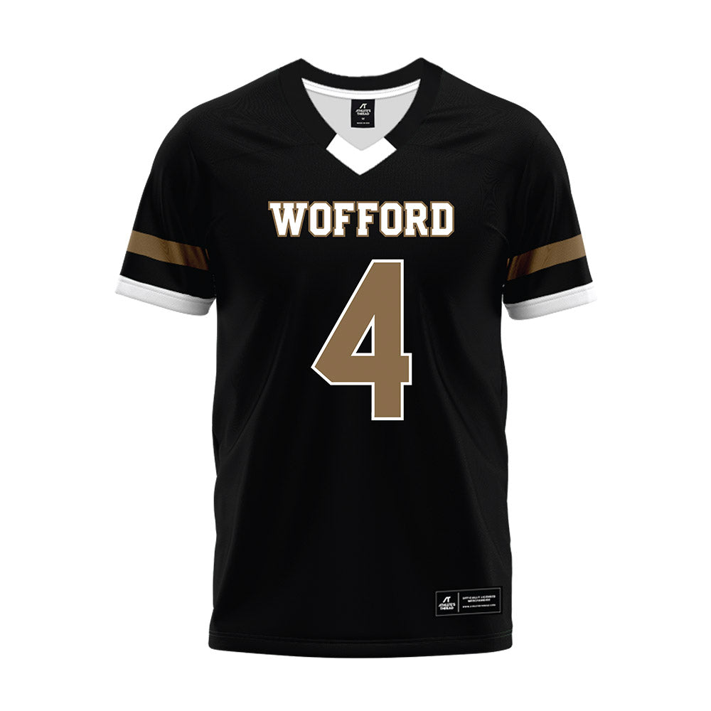 Wofford - NCAA Football : Jack Purdy - Black Premium Football Jersey-0