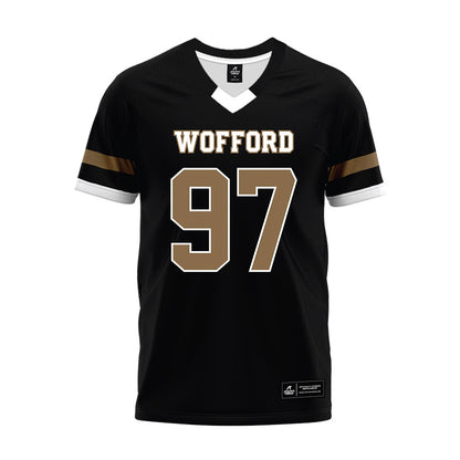 Wofford - NCAA Football : Jeremiah Shelby - Black Premium Football Jersey-0