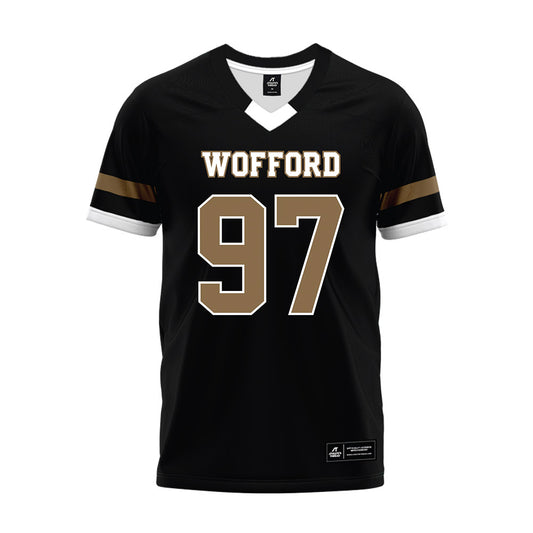 Wofford - NCAA Football : Jeremiah Shelby - Black Premium Football Jersey-0