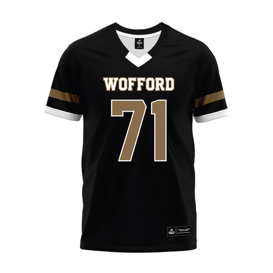 Wofford - NCAA Football : Quincy Hughes - Black Premium Football Jersey-0