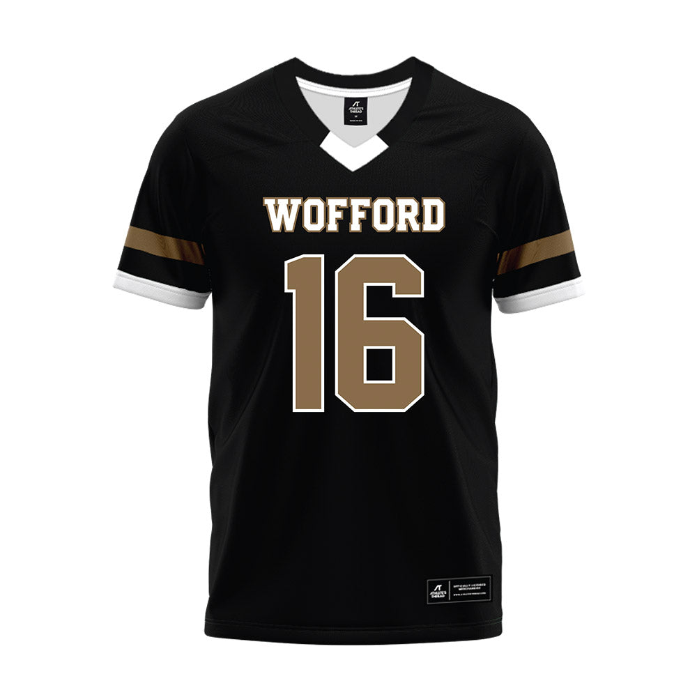 Wofford - NCAA Football : Kaeden Gilstrap - Black Premium Football Jersey-0