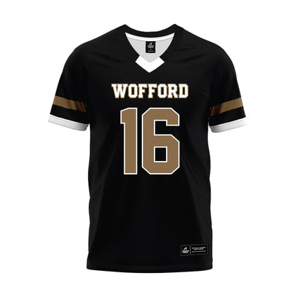 Wofford - NCAA Football : Kaeden Gilstrap - Black Premium Football Jersey-0
