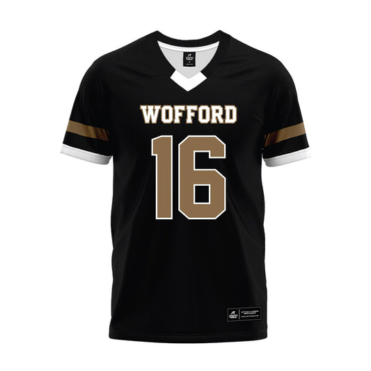 Wofford - NCAA Football : Kaeden Gilstrap - Black Premium Football Jersey-0