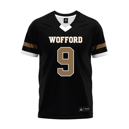Wofford - NCAA Football : Isaiah Scott - Black Premium Football Jersey-0
