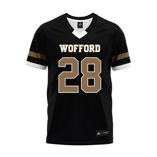 Wofford - NCAA Football : Whit Blackburn - Black Premium Football Jersey-0