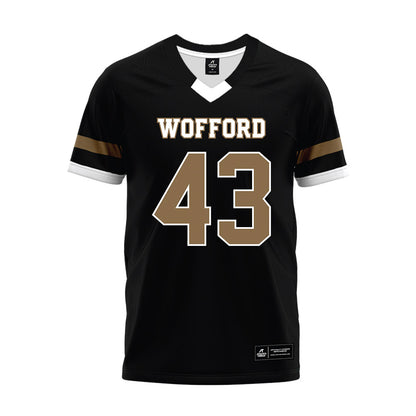 Wofford - NCAA Football : Conner Deviney - Black Premium Football Jersey-0