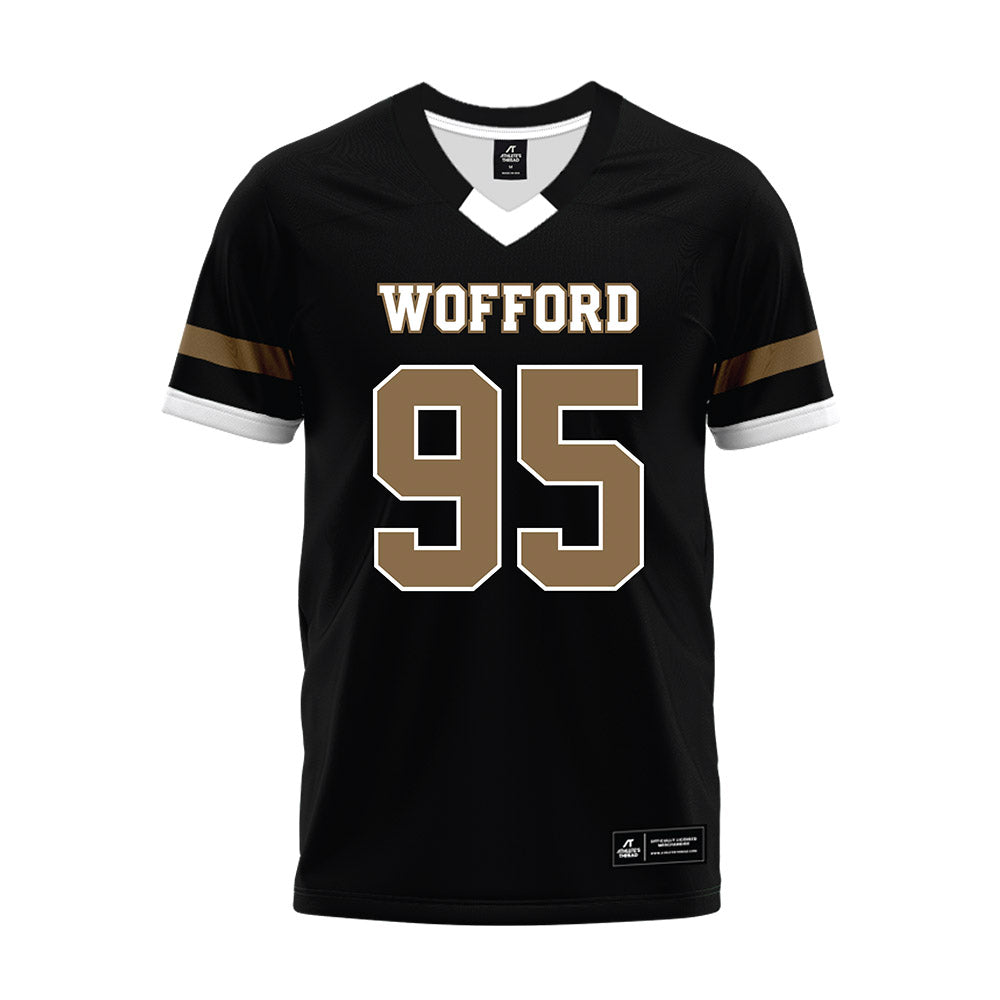 Wofford - NCAA Football : Nicholas Mathious - Black Premium Football Jersey-0