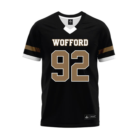 Wofford - NCAA Football : Jordan Johnson - Black Premium Football Jersey-0
