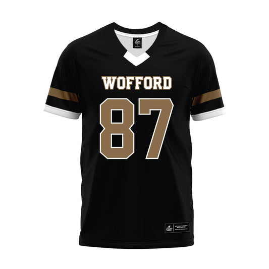 Wofford - NCAA Football : Matthew Flanders - Black Premium Football Jersey-0