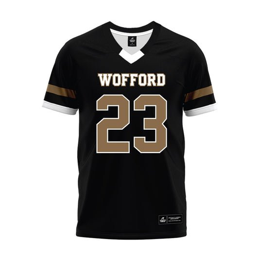 Wofford - NCAA Football : Davis Penn - Black Premium Football Jersey-0