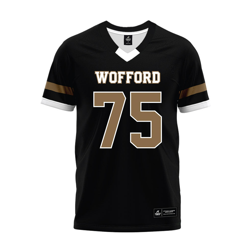 Wofford - NCAA Football : Ben Holmes - Black Premium Football Jersey-0