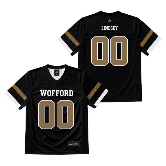 Wofford - NCAA Football : Von Lindsey - Black Football Jersey -0
