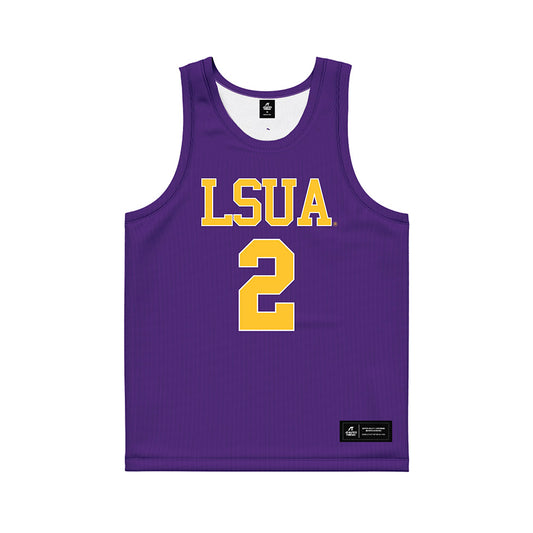 LSUA - NCAA Men's Basketball : Talib Ferrette - Purple Basketball Jersey-0