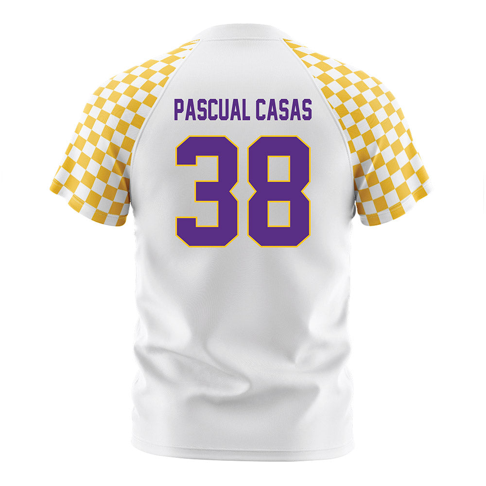 LSUA - NCAA Men's Soccer : David Pascual Casas - White Soccer Jersey-1