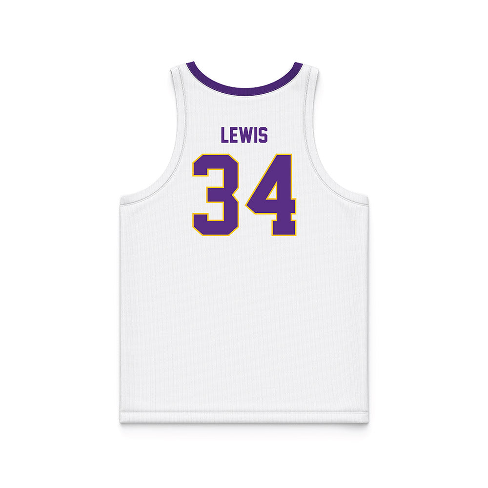 LSUA - NCAA Women's Basketball : Lila Lewis - White Basketball Jersey-1