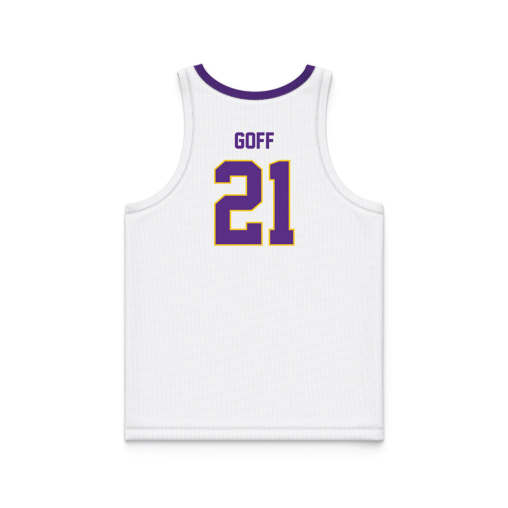 LSUA - NCAA Women's Basketball : Princis Goff - White Basketball Jersey-1