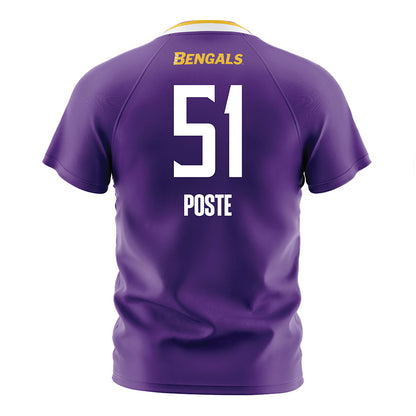 LSUE - NCAA Women's Soccer : Emily Poste - Purple Soccer Jersey-1