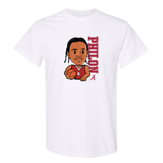 Alabama - NCAA Men's Basketball : Labaron Philon - Individual Caricature T-Shirt-0